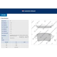 ������� ��������� (Brake Pads and Shoes) Sangsin Brake SP1895 Sangsin Brake SP1895 SP1895 ����