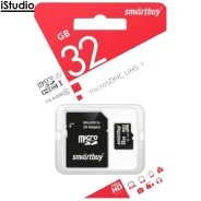 ����� ������ MicroSD + ������� 32Gb SmartBuy (UHS-I U1, 100 ��/�, class 10) ����