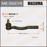 ���������� ������� ���� Masuma Toyota Estima / TCR1#, TCR2#, CXR1#, CXR2# 90-99 RH Masuma ME-3521R Masuma, ������ ME3521R ����