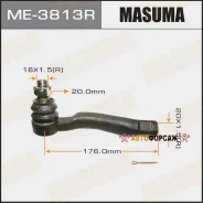 ���������� ������� ���� Masuma Toyota LAND Cruiser 100, Lexus LX470 02-07 RH Masuma ME-3813R Masuma, ������ ME3813R ����