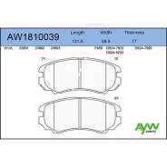 ������� ��������� �������� Hyundai Elantra 06/Sonata 01/Tucson 04, KIA Magent Aywiparts AW1810039 Aywiparts AW1810039 AW1810039 ����