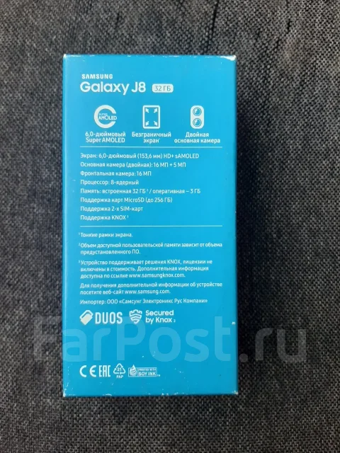 Samsung Galaxy J8. �/�, 32 ��, ������, 3G, 4G LTE, Dual-SIM ����