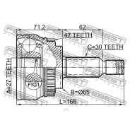 ���� �������� 27x65x30 KIA Opirus 06 2006.11- [GEN] Febest 2210GHA47 2210GHA47 ����