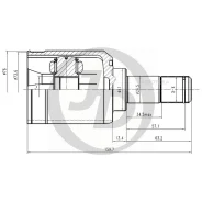 ���� ������� ABS MI036A43 JUST Drive JCT0022A MI Lancer/Cedia CS5A/W CVT 4WD 00- JUST Drive JCT0022A JCT0022A ����