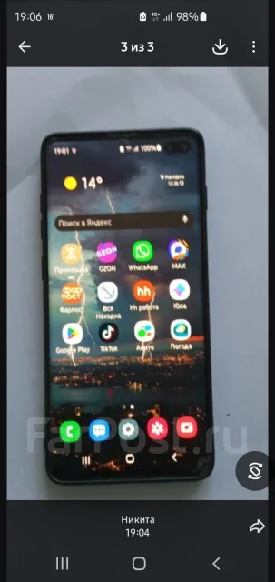 Samsung Galaxy S10+. �/�, 128 ��, �������, 4G LTE, Dual-SIM ����