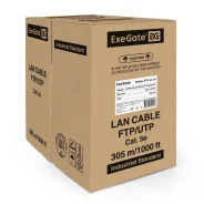 ������ ExeGate FUTP4-C5e-CU-S24-OUT-PE-BK-305�-FLUKE FTP 4 ���� ���.5� ����, 0.5�� (24AWG),�����, ��� ����