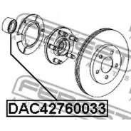 ��������� ������� Chrysler PT Cruiser 2001-2010 �����. Febest DAC42760033 DAC42760033 ����