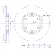 ���� ��������� /�������� /TI-GUAR ��� Nissan Atlas F23, Caravan E24 1993-; 260/27��; TG-40206-20N01 PD3212123S 3212123 GR20604 TG4020620N01 ����