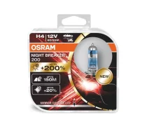 ����, ������ 64193NB220-2HB �������� ���� H4 12V 60/55W P43t 4050K Night Breaker200 +200% 2 �� Osram [64193NB200HCB] 64193NB200HCB ����