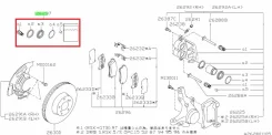 ���. �������� �������� Subaru Forester [26297-AC010], �������� 26297AC010 ����