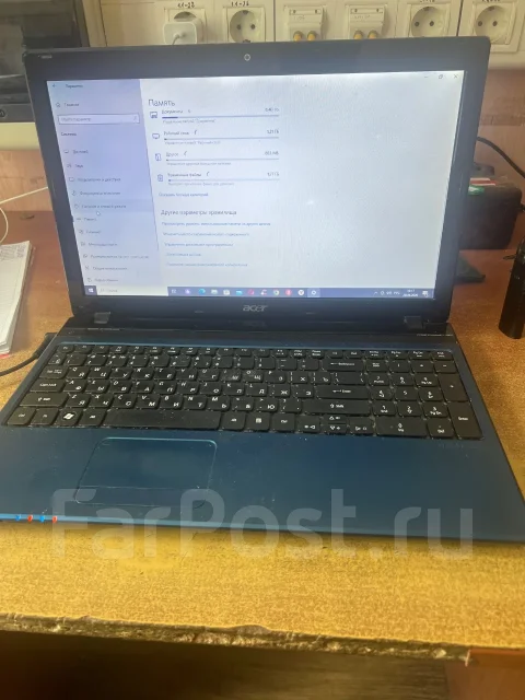 Acer Aspire 5750G. 15.6", 2,4����, ��� 4 ��, ���� 640���, WiFi: 1, Bluetooth: 1, ����������� �� 1��. ����