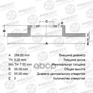 ��������� ���� ) (Rr) Prius NHW20 (04-09) Avantech ���. BR0130 Avantech BR0130 (, ������ ������ BR0130 ����