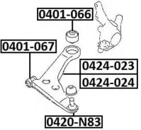 ����� �������� | ����� ��� | Mitsubishi/ RVR Space Wagon Chariot Grandis N7# N8# N9# 0424024 ����
