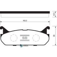 ������� ��������� Mazda 323 1.8 89-94/Suzuki Baleno 1.3-1.9 95-02 ������ Sangsin Brake SP1526 SP1526 ����