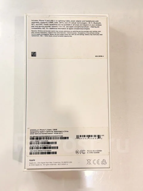 Apple iPhone 11. �/�, 128 ��, �������, 3G, 4G LTE, NFC, eSIM, ������� �������, ������������ ������� ����