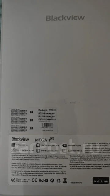 Blackview Mega 1. 11.5 ������, ������ 256 �� ����