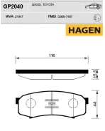 ������� ������ Mitsubishi Pajero IV 07-, Toyota LAND Cruiser Prado 120 02-09 GP2040 Sangsin Brake GP2040 GP2040 ����