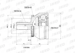 ���� ������� 36/27 ABS 48 | ����� ����/��� | INKO 330008A 330008A ����