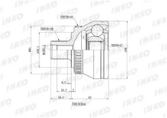���� ������� 38/27 ABS 45 | ����� ����/��� | INKO 301036A 301036A ����