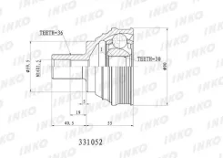 ���� �������36/30 | ����� ����/��� | INKO 331052 331052 ����