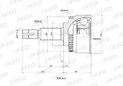 ���� ������� 29/25 ABS 44 | ����� ����/��� | INKO 320164A 320164A ����