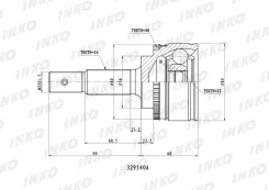 ���� ������� 26/22 ABS 48 | ����� ����/��� | INKO 329140A 329140A ����