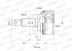 ���� ������� 30/27 ABS 48 | ����� ����/��� | INKO 329105A 329105A ����