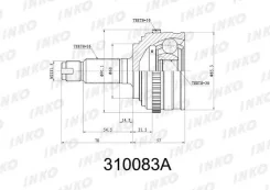 ���� ������� 26/30 ABS 50 | ����� ����/��� | INKO 310083A 310083A ����