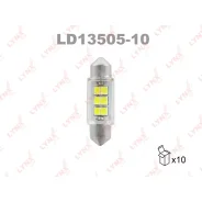 ����� ������������ LYNXauto Festoon C5W (SV8.5, T11x35), 12�, 5��, 6900�, 1 ��, ���. LD13505-10 ��������� �� �������� 10 �� LD1350510 ����