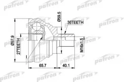 ���� �������� �������� AUDI A3/ VW GOLF V/ SEAT Toledo [178Patronpcv1463] PCV1463 ����