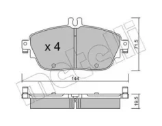������� ��������� �������� �������� Mercedes BENZ W205 (2013) [178Metelli2209650] 2209650 ����