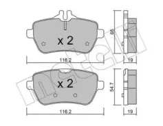 ������� ��������� ������ �������� �������� Mercedes BENZ R231 SL (2012) [178Metelli2210220] 2210220 ����