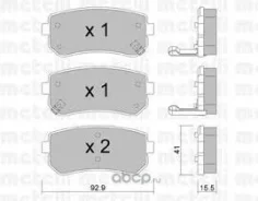 ���� ��������� ������ Hyundai I30 /KIA CEED 262x10 [178Metelli230928C] 230928C ����
