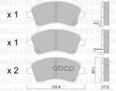 ������� ��������� �������� �������� Toyota Corolla _E12 11/01 57.4x131.7x17.8 [178Metelli2204460] 2204460 ����