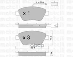 ������� ��������� �������� �������� FIAT Bravo (2004)/ Doblo (2001-2005) [178Metelli2203210] 2203210 ����