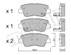 ������� ��������� ������ �������� �������� Hyundai Solaris (2010)/CEED (2012) ��� ��������� ��� ������� [178Metelli2208860] 2208860 ����