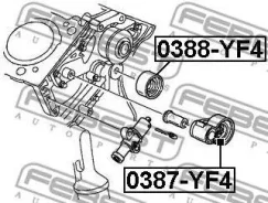 ����� �������������� ����� ��� Honda Accord VII (2003-2007)/Pilot (2008) [178Febest0388YF4] 0388YF4 ����