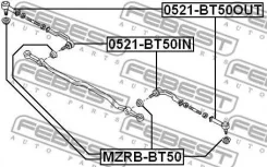 ���������� ������� Mazda BT-50 (2006) [178Febest0521BT50OUT] 0521BT50OUT ����