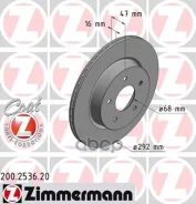 ���� ��������� ! ����. 292x16/47-5x114 Nissan X-Trail T32 13, Renault Koleos 16 [178Zimmermann200253620] 200253620 ����