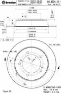 ���� ��������� ��������! Suzuki Jimny 1.3 05 08. B304.10 [178Brembo08B30410] 08B30410 ����