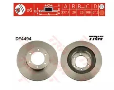 ���� ��������� �������� Toyota Land Cruiser Prado J12 09-/Lexus GX 460 09-, ([338x28] 6 ���. ) DF4494 DF4494 ����