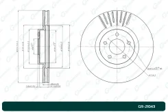���� ��������� G-Brake GR21043 ������������� Gbrake GR21043 ����
