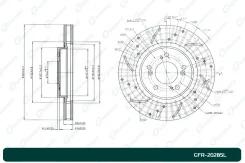 ���� ��������� G-Brake GFR20285L ��������������� ������������� Gbrake ����� GFR20285L ����