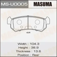 ������� ��������� �������� Masuma MSU0005 P10001 MSU0005 ����