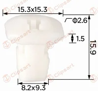 ������ 8,2x8,1mm �/������� D2,6mm ����� �������: PL-6845 7703081147 7703081147 ����