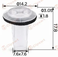 ������ 7,6x7,6 �/������� D3,1mm ����� �������: PL-8335 97519-22000 9751922000 ����