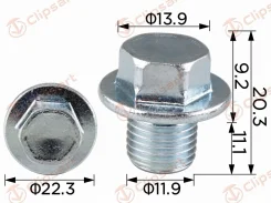 ������ M12-1.25 x11 ������� ��������� �������: MT5013 90341-12012 9034112012 ����