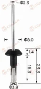 �������� �������� 3.9x16.3mm �������+����� ��� �������, ����������, Volvo �������: MT5028 979878-6 9798786 ����