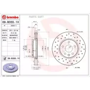 ���� ��������� GM Cruze/Astra J 09- (� �����������) �����. ����. R15 D=276 Brembo 09B3551X Brembo 09B3551X 09B3551X ����