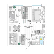 2-���������, ����� ������� 137 ���. 2. 64, 71 �����������, ����������, 42,2���.��., 25/25 ���� ����� � III ��. 2026 ����